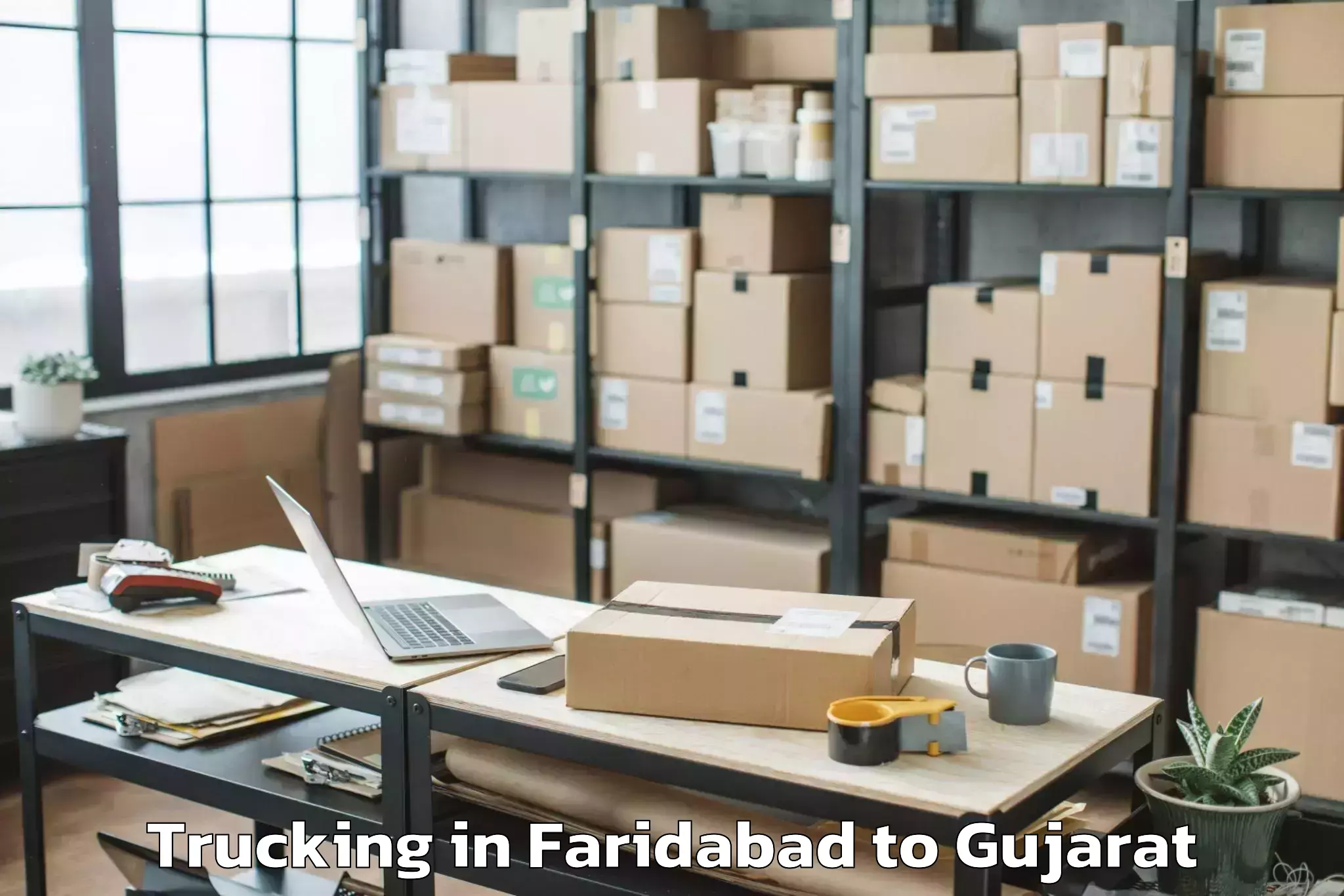 Faridabad to Palitana Trucking Booking